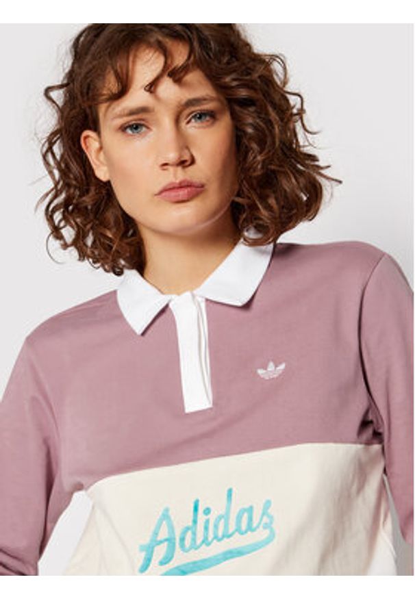 Adidas - adidas Polo Modern B-Ball HD9773 Kolorowy Standard Fit. Typ kołnierza: polo. Materiał: bawełna. Wzór: kolorowy