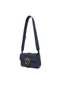 Pinko - PINKO Torebka Love One Mini Slouchy Fl Al 25-26 104340 A2OX Granatowy. Kolor: niebieski. Materiał: skórzane