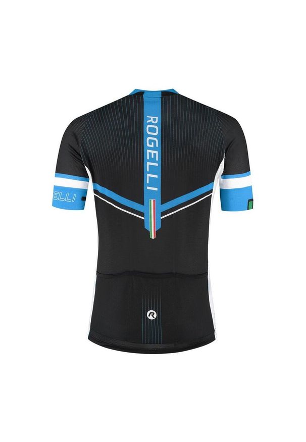ROGELLI - Koszulka rowerowa męska Rogelli GARA MOSTRO II. Kolor: wielokolorowy, niebieski, czarny. Materiał: materiał. Sport: kolarstwo