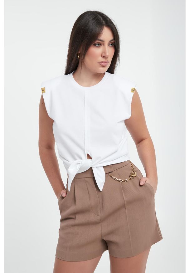 Elisabetta Franchi - T-shirt damski ELISABETTA FRANCHI