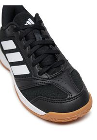 Adidas - adidas Buty halowe Ligra 8 Indoor Shoes Kids JR0744 Czarny. Kolor: czarny. Materiał: materiał #4