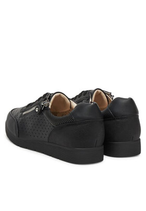 Clara Barson Sneakersy WS10003-07 Czarny. Kolor: czarny. Materiał: skóra