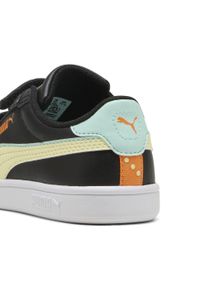 Puma - Dziecięce sneakersy Smash 3.0 Playdate PUMA Black Gold Moon Yellow. Kolor: czarny, wielokolorowy, żółty. Sport: turystyka piesza