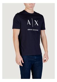 Armani Exchange T-Shirt XM002683 AF10356 UB101 Granatowy Regular Fit. Kolor: niebieski. Materiał: bawełna #4