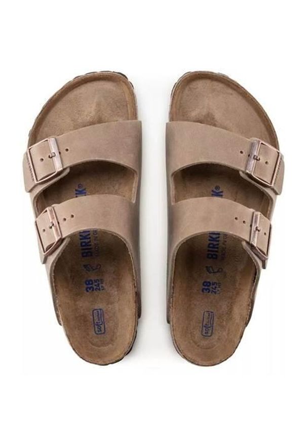 Klapki damskie Birkenstock 552811Brown. Zapięcie: bez zapięcia. Kolor: wielokolorowy, brązowy. Materiał: materiał, skóra, syntetyk. Szerokość cholewki: normalna. Sport: turystyka piesza