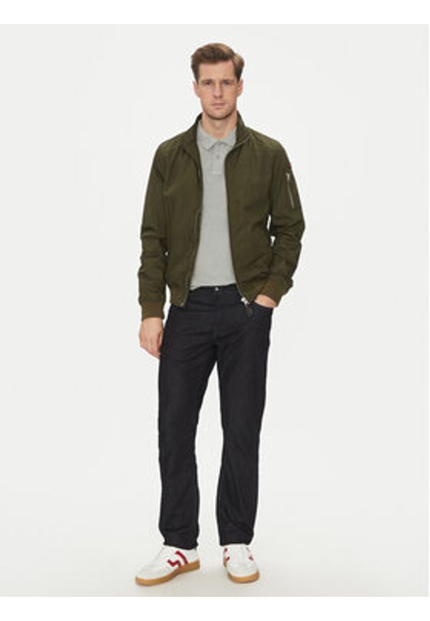 SCHOTT N.Y.C. Kurtka przejściowa Kenny Khaki Regular Fit. Kolor: brązowy. Materiał: syntetyk, bawełna