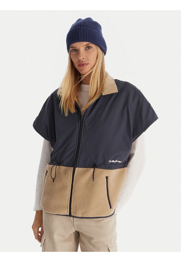 Quiksilver Bezrękawnik Tepoh Vest EQWPF03004 Granatowy Regular Fit. Kolor: niebieski. Materiał: syntetyk. Długość rękawa: bez rękawów