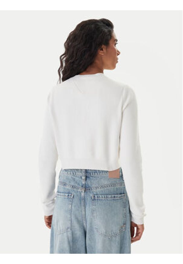 Tommy Jeans Sweter Chenille DW0DW22028 Écru Regular Fit. Materiał: syntetyk