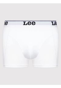 Lee - LEE 2-PACK TRUNK MĘSKIE BOKSERKI OBCISŁE LOGO WHITE/BLUE LP03CKWT 112145717