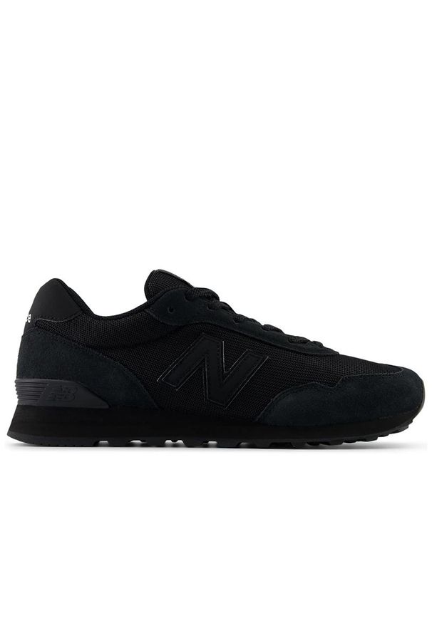 Buty New Balance ML515AGR - czarne. Okazja: na co dzień. Kolor: czarny. Materiał: skóra, syntetyk, zamsz, materiał. Szerokość cholewki: normalna