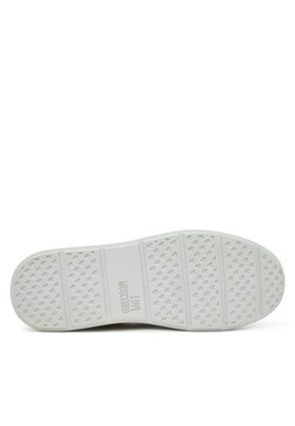 Love Moschino - LOVE MOSCHINO Sneakersy JA15174G1NIA310A35 Biały. Kolor: biały. Materiał: skóra