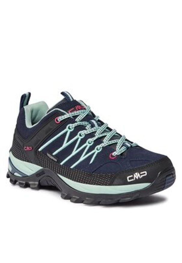 CMP Trekkingi Rigel Low Wmn Treking Shoe Wp 3Q13246 Niebieski. Kolor: niebieski. Materiał: skóra, zamsz