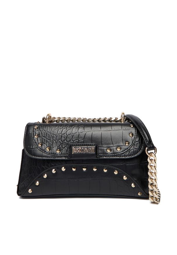 Just Cavalli Torebka 79RA4BF5 ZSB96 Czarny. Kolor: czarny. Materiał: skórzane