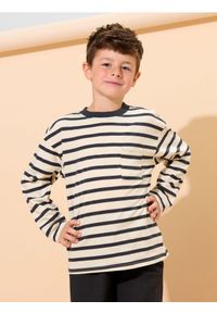 Sinsay - Koszulka z długimi rękawami - kremowy. Kolor: kremowy. Długość rękawa: długi rękaw. Długość: długie