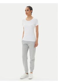 EA7 Emporio Armani T-Shirt 7W000094 AF10373 U0002 Biały Slim Fit. Kolor: biały. Materiał: bawełna
