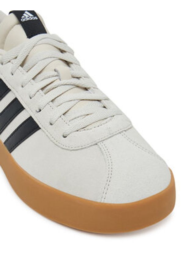 Adidas - adidas Sneakersy VL Court 3.0 JR2222 Beżowy. Kolor: beżowy. Materiał: skóra, zamsz