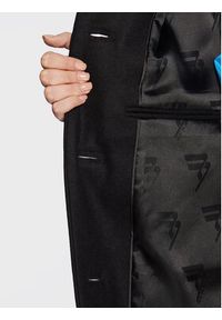 Remain Płaszcz wełniany Boyle Coat RM1487 Czarny Boxy Fit. Kolor: czarny. Materiał: wełna
