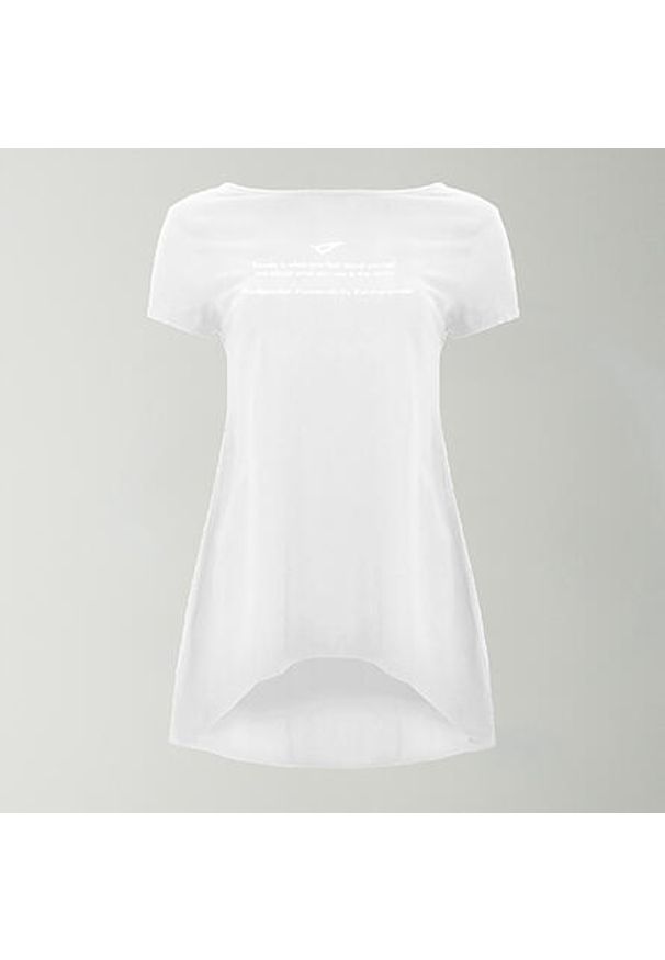 LEGEA - t-shirt gimnastyczna europa damska biały. Kolor: biały. Materiał: elastan, bawełna. Sport: fitness