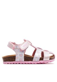 Geox Sandały B Sandal Chalki Girl B452RA 000NF C8010 S Różowy. Kolor: różowy