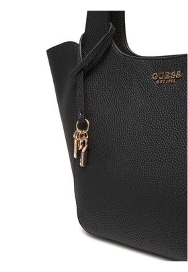 Guess Torebka Calista HWBG73 34220 Czarny. Kolor: czarny. Materiał: skórzane