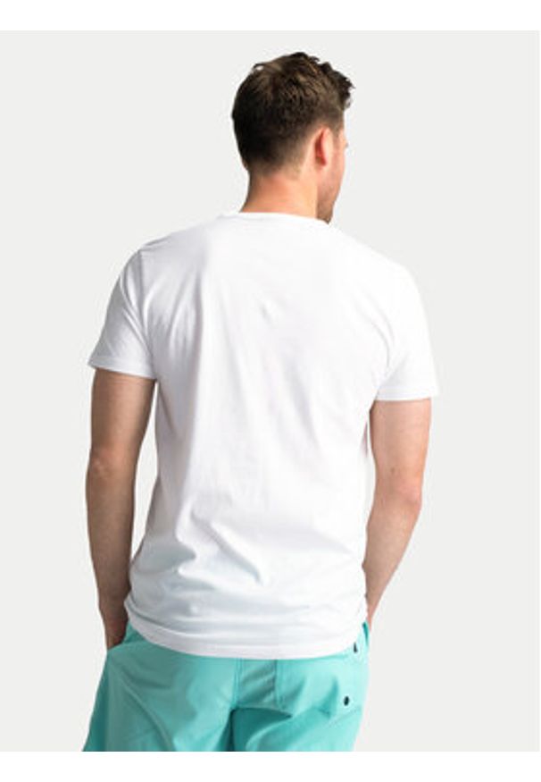 Petrol Industries T-Shirt M-1040-TSR634 Biały Regular Fit. Kolor: biały. Materiał: bawełna