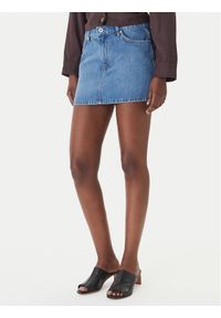 Hugo - HUGO Spódnica jeansowa Galanie_B 50559551 Niebieski Regular Fit. Kolor: niebieski. Materiał: bawełna #1