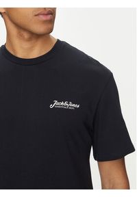 Jack & Jones - Jack&Jones Komplet t-shirt i szorty sportowe Beau 12277466 Granatowy Relaxed Fit. Kolor: niebieski. Materiał: bawełna. Styl: sportowy #10