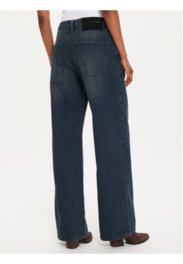 One Teaspoon Jeansy 26419 Niebieski Wide Leg. Kolor: niebieski