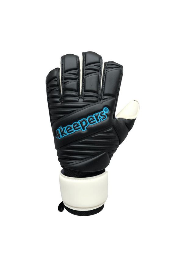 4KEEPERS - Rękawice bramkarskie męskie RETRO IV BLACK RF. Kolor: biały, wielokolorowy, czarny