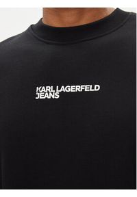 Karl Lagerfeld Jeans Bluza 241D1807 Czarny Regular Fit. Kolor: czarny. Materiał: bawełna
