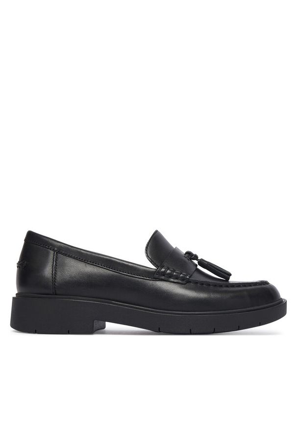 Loafersy Geox. Kolor: czarny