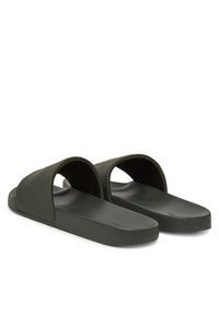 Calvin Klein Klapki Pool Slide W/ Ck Square HM0HM01754 Zielony. Kolor: zielony. Materiał: skóra #6