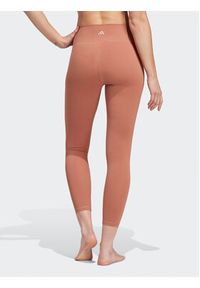 Adidas - adidas Legginsy Yoga Studio Luxe 7/8 Leggings HR5415 Brązowy. Kolor: brązowy. Materiał: syntetyk