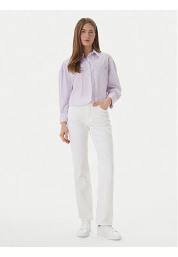 Calvin Klein Jeans Jeansy LV047F712G Écru Straight Fit. Kolor: kremowy