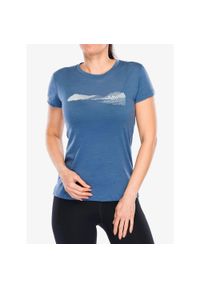 SENSOR - Koszulka merino damska Sensor Merino Air Hills SS Tee. Kolor: niebieski