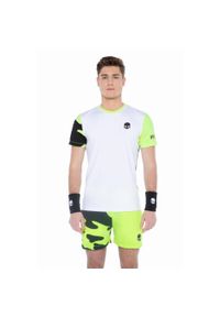 HYDROGEN - Koszulka do tenisa z krótkim rękawem męska Hydrogen TECH CAMO TEE. Kolor: biały, żółty, wielokolorowy. Długość rękawa: krótki rękaw. Długość: krótkie. Sport: tenis