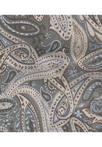 Mucha Męska w Zestawie z Poszetką - Alties - Popiel, Jasne Paisley. Wzór: paisley. Styl: elegancki, sportowy #2