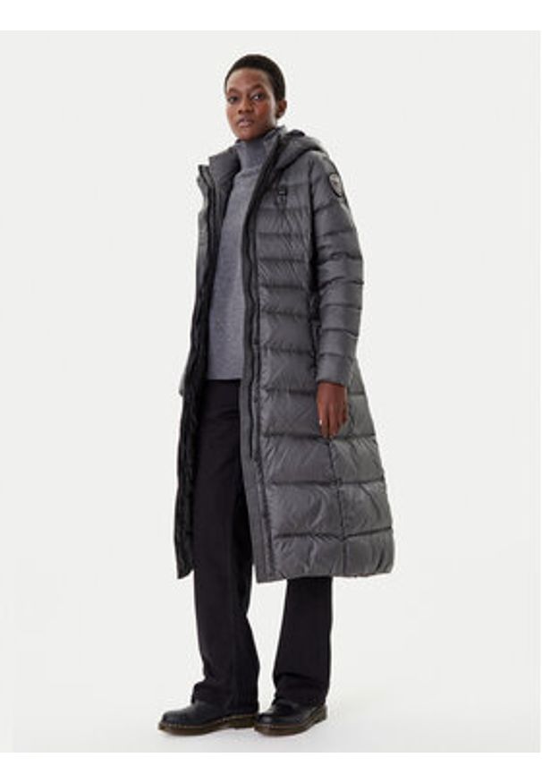 Blauer Płaszcz zimowy 25WBLDK03101 Szary Regular Fit. Kolor: szary. Materiał: syntetyk. Sezon: zima