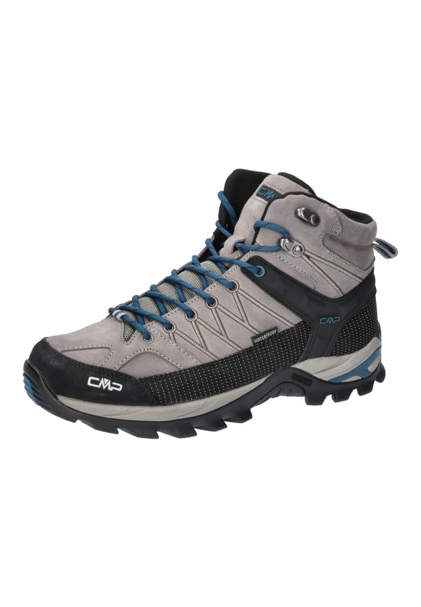 Buty sportowe męskie trekkingowe CMP Rigel wodoodporne. Kolor: szary, beżowy, wielokolorowy. Sport: turystyka piesza