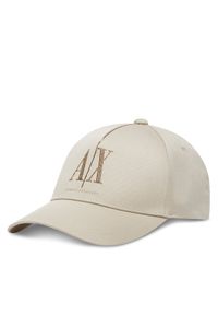 Czapka z daszkiem Armani Exchange. Kolor: beżowy