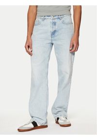 AMI PARIS Jeansy UTR500.DE0027 Niebieski Straight Fit. Kolor: niebieski