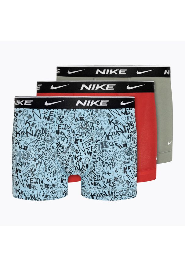 Bokserki męskie Nike Everyday Cotton Stretch Trunk 3 pary. Kolor: wielokolorowy