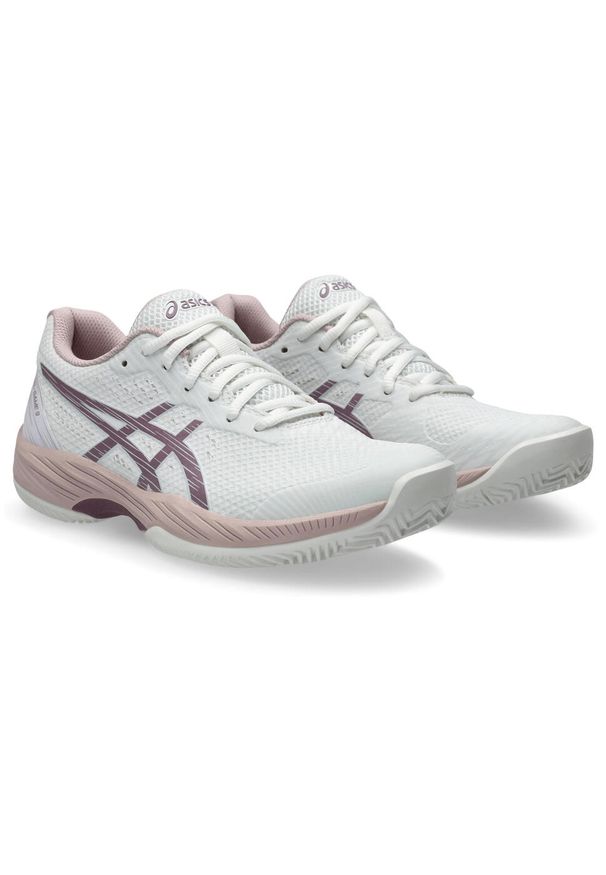 Damskie buty do tenisa Asics Gel-game 9 Clay/OC. Zapięcie: sznurówki. Kolor: wielokolorowy, fioletowy, biały, różowy. Materiał: tkanina, materiał, syntetyk. Szerokość cholewki: normalna. Sport: tenis