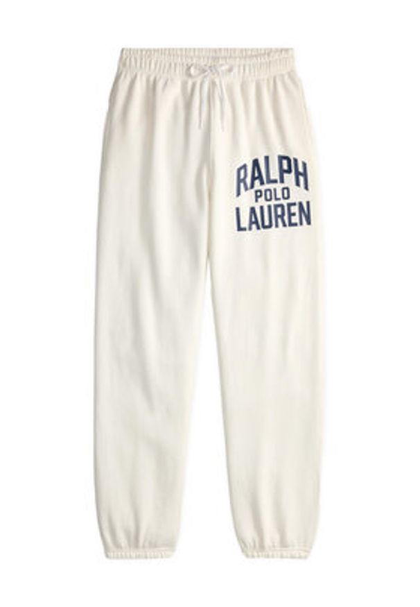 Polo Ralph Lauren Spodnie dresowe 211971758002 Biały Tapered Fit. Kolor: biały. Materiał: bawełna