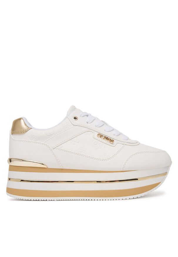 Guess Sneakersy FLJHN4 ELE12 Biały. Kolor: biały. Materiał: skóra