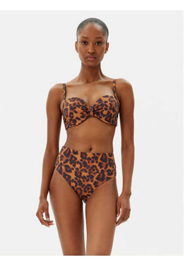 Chantelle Dół od bikini Sauvage C17UC5 Brązowy. Kolor: brązowy. Materiał: syntetyk