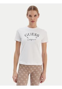 Guess T-Shirt V6RI02 J1314 Biały Regular Fit. Kolor: biały. Materiał: bawełna #1