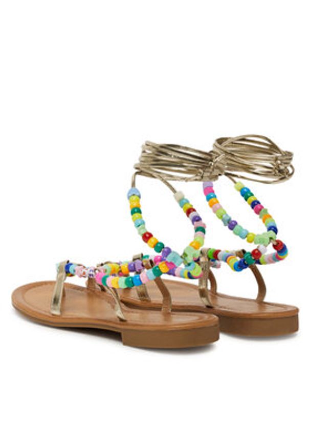 DeeZee Sandały 3575 Złoty. Kolor: złoty. Materiał: syntetyk, materiał