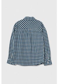TOMMY HILFIGER - Tommy Hilfiger koszula dziecięca kolor niebieski. Okazja: na co dzień. Kolor: niebieski. Materiał: bawełna. Długość rękawa: długi rękaw. Długość: długie. Styl: casual #2