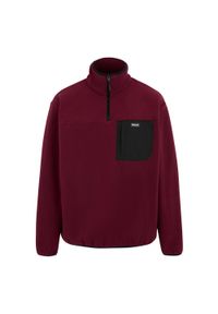 Regatta - Polarowy Top Męska Suwak Do Połowy Frankie. Kolor: czerwony. Materiał: polar. Sezon: zima #1